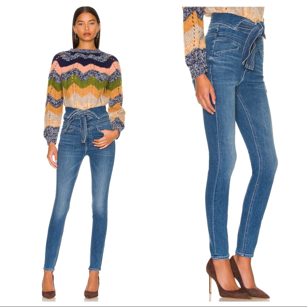 MOTHER The Triple Stack Looker in Wish On A Star Jeans